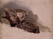 Asher Brown Durand Study of a Rock oil painting reproduction